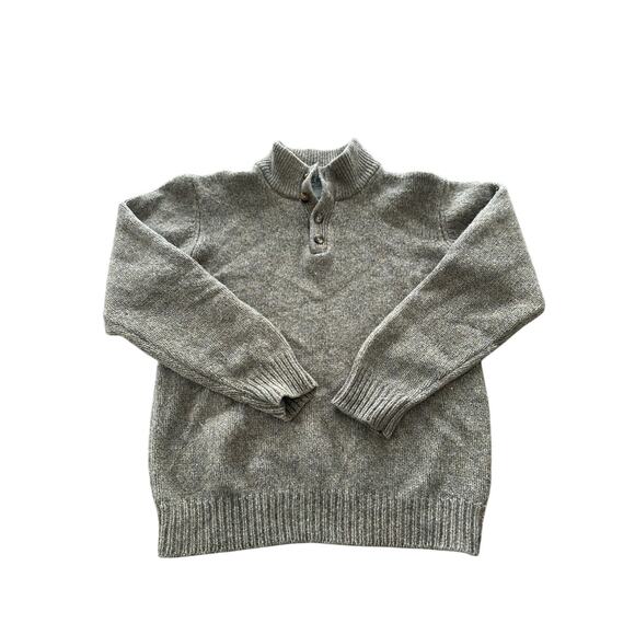 L.L. Bean Lambswool Pullover Sweater Mens Tagged Large Fits Like Medium Brown - Picture 1 of 13